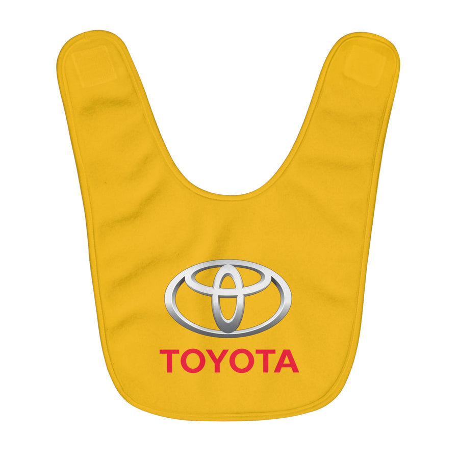 Yellow Toyota Fleece Baby Bib™