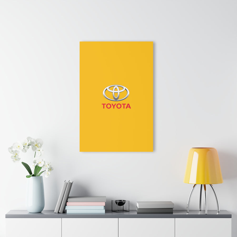 Yellow Toyota Acrylic Prints (French Cleat Hanging)™