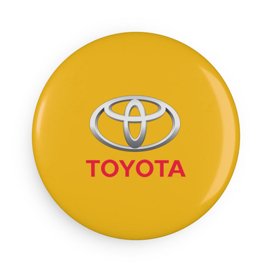 Yellow Toyota Button Magnet, Round (10 pcs)™