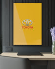 Yellow Toyota Acrylic Prints (French Cleat Hanging)™