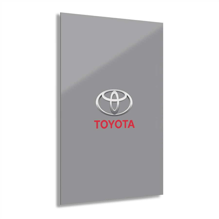 Grey Toyota Acrylic Prints (French Cleat Hanging)™