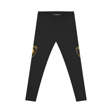 Women's Black Lamborghini Casual Leggings