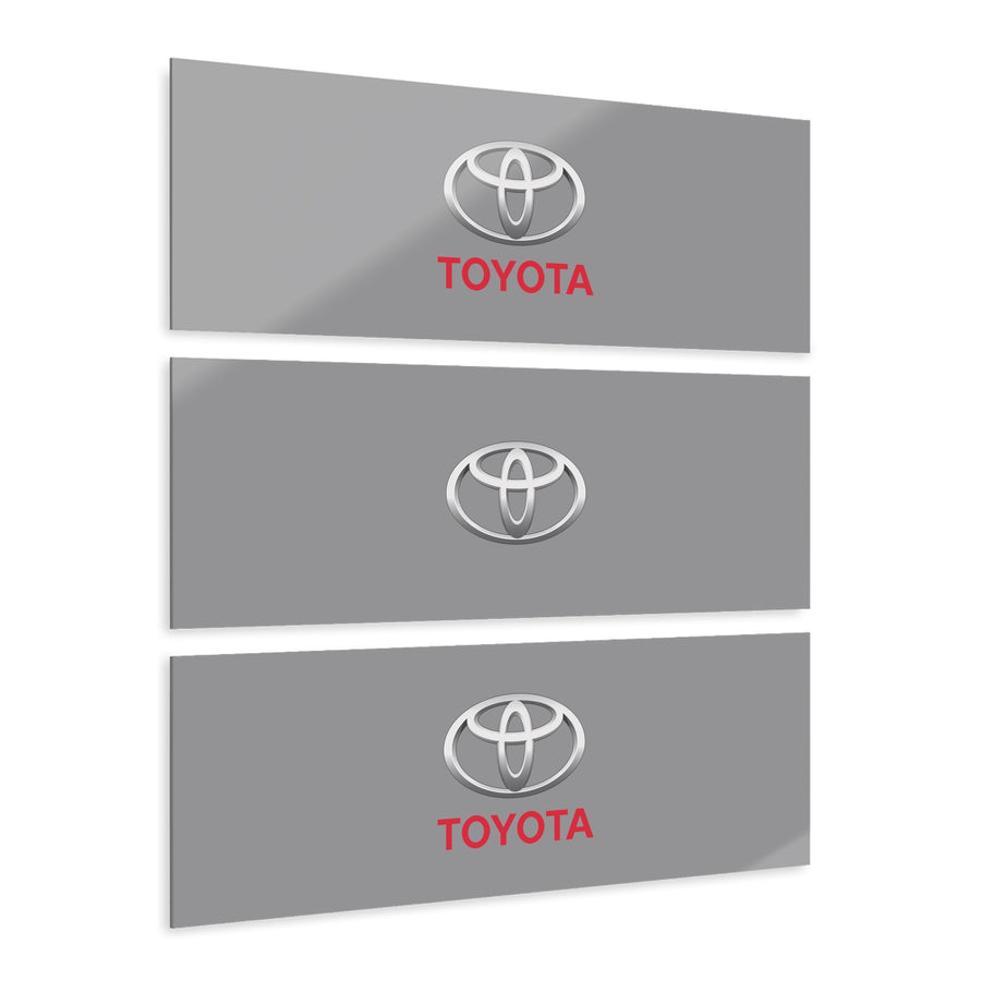 Grey Toyota Acrylic Prints (Triptych)™