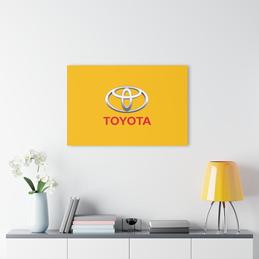 Yellow Toyota Acrylic Prints (French Cleat Hanging)™