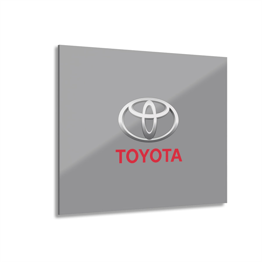 Grey Toyota Acrylic Prints (French Cleat Hanging)™