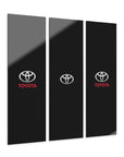 Black Toyota Acrylic Prints (Triptych)™