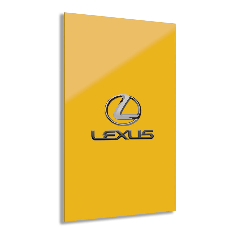 Yellow Lexus Acrylic Prints (French Cleat Hanging)™