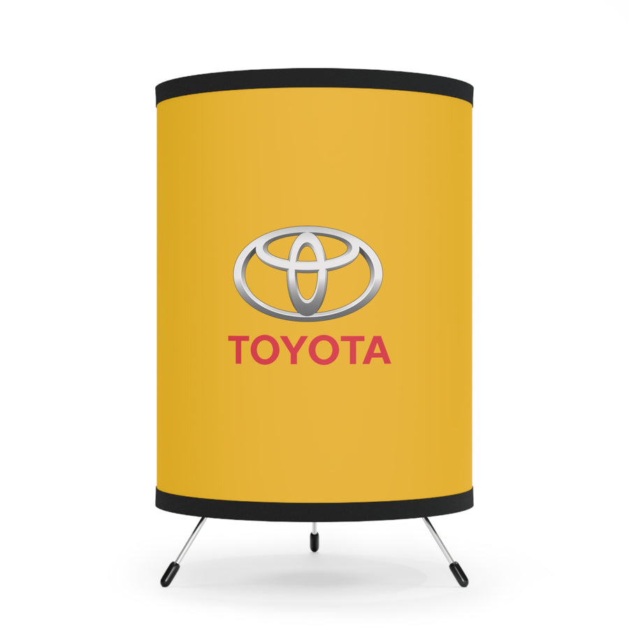 Yellow Toyota Tripod Lamp with High-Res Printed Shade, US\CA plug™