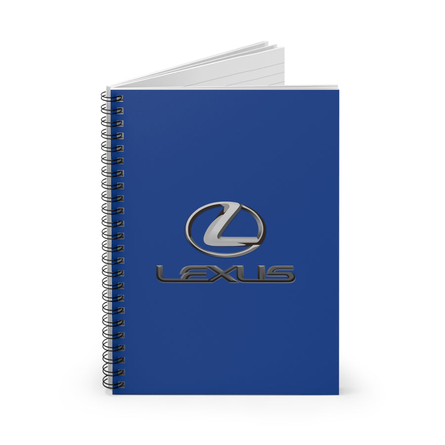 Dark Blue Lexus Spiral Notebook - Ruled Line™