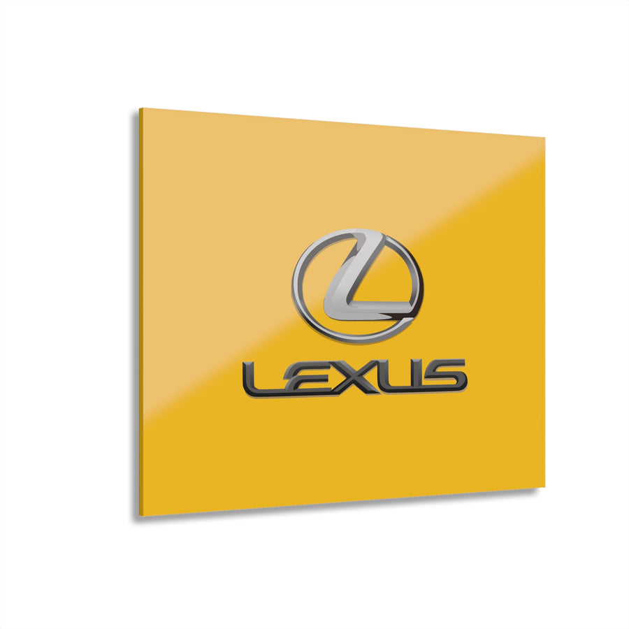 Yellow Lexus Acrylic Prints (French Cleat Hanging)™