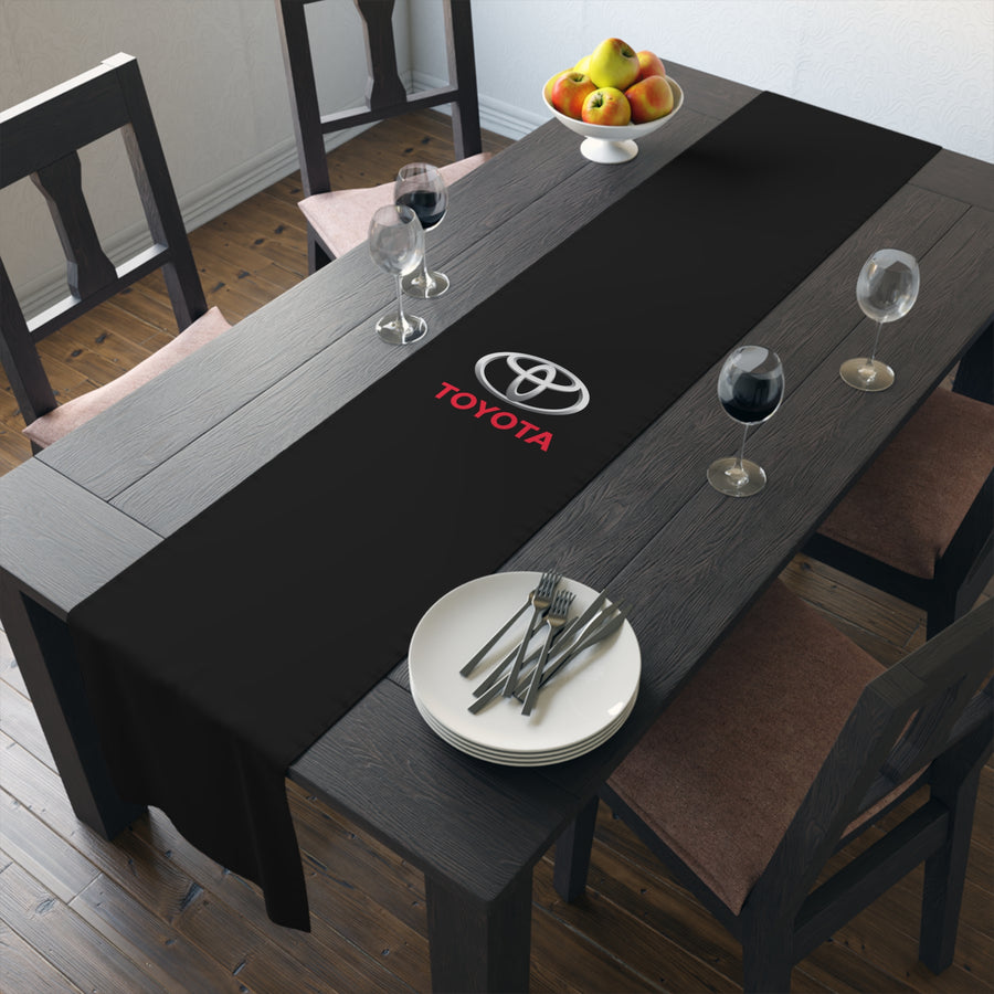 Black Toyota Table Runner (Cotton, Poly)™