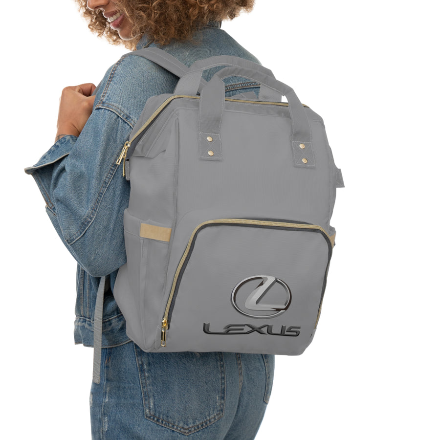 Grey Lexus Multifunctional Diaper Backpack™