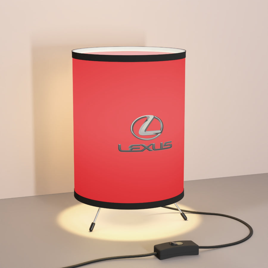 Red Lexus Tripod Lamp with High-Res Printed Shade, US\CA plug™