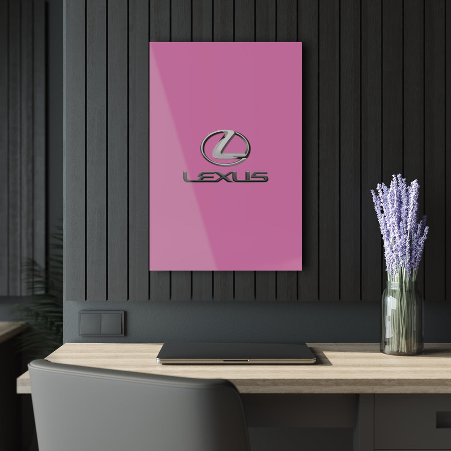 Pink Lexus Acrylic Prints (French Cleat Hanging)™