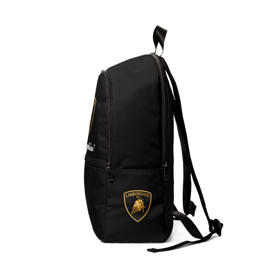 Unisex Black Lamborghini Backpack