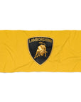 Yellow Lamborghini Beach Towel