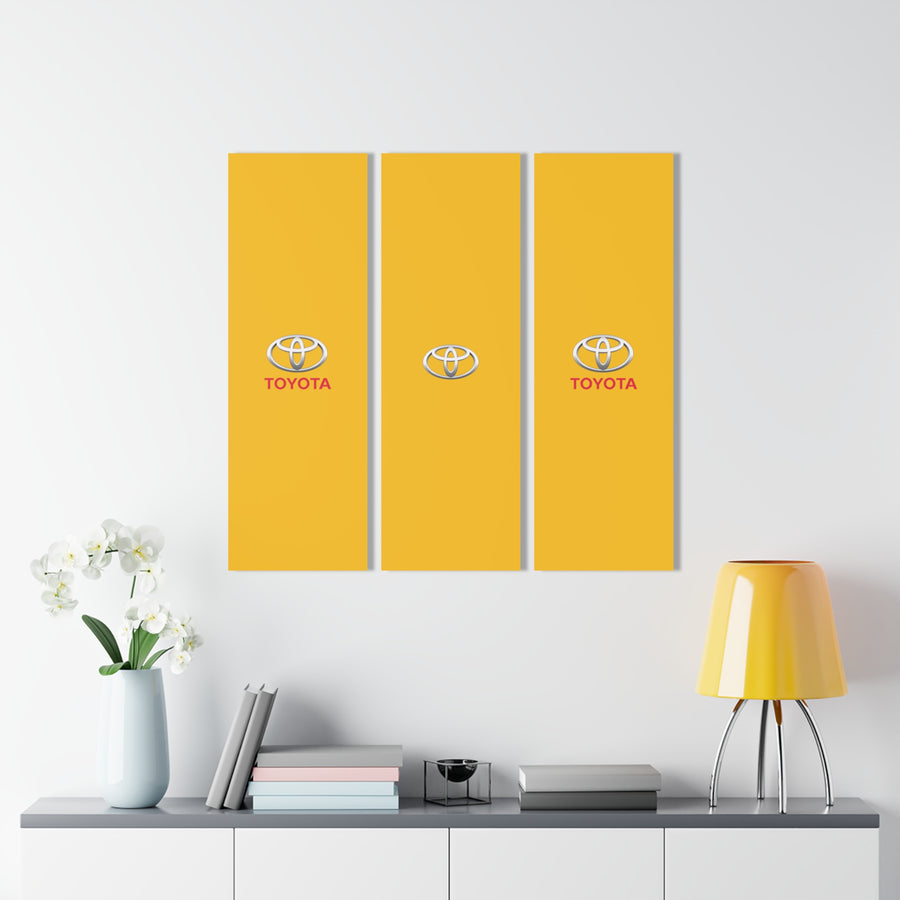 Yellow Toyota Acrylic Prints (Triptych)™