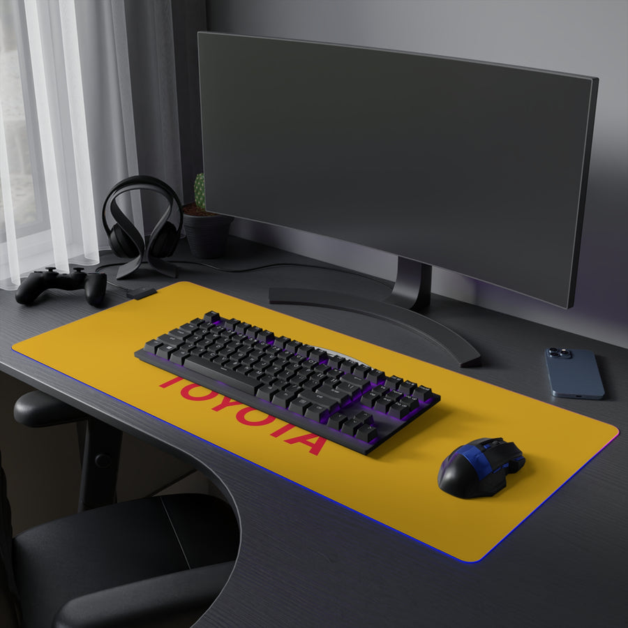 Yellow Toyota LED Gaming Mouse Pad™