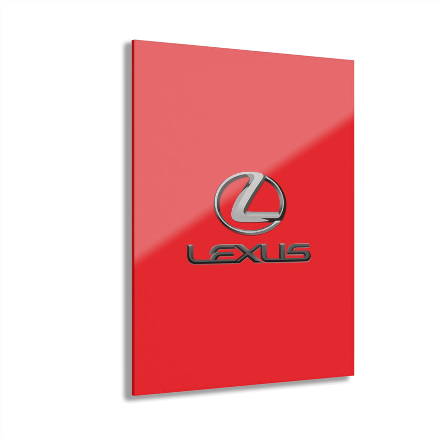 Red Lexus Acrylic Prints (French Cleat Hanging)™