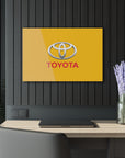 Yellow Toyota Acrylic Prints (French Cleat Hanging)™