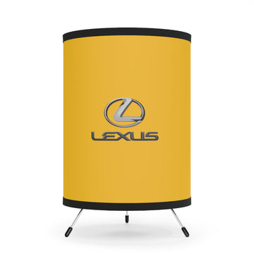 Yellow Lexus Tripod Lamp with High-Res Printed Shade, US\CA plug™