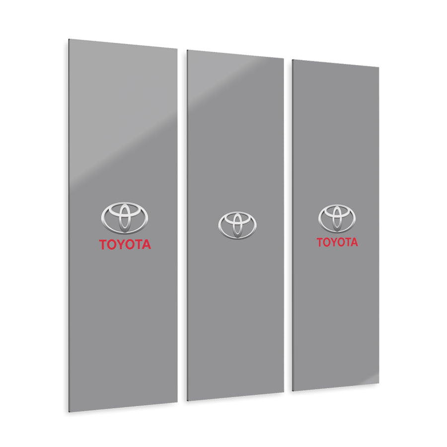 Grey Toyota Acrylic Prints (Triptych)™