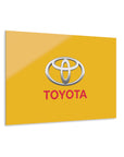 Yellow Toyota Acrylic Prints (French Cleat Hanging)™