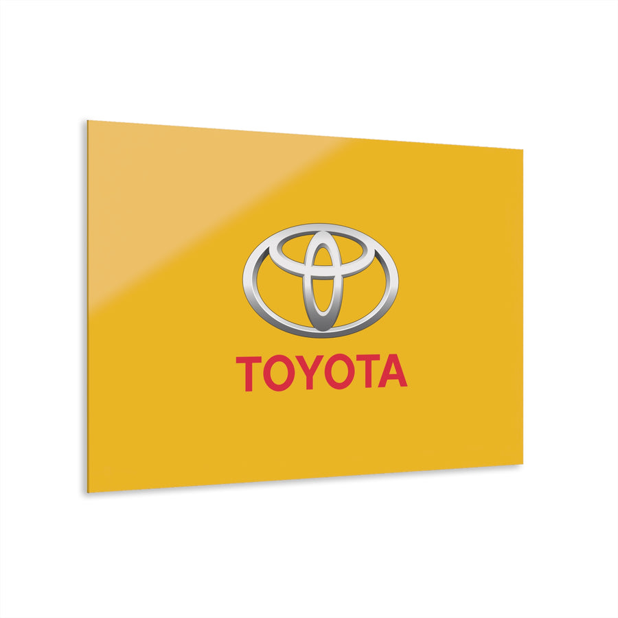 Yellow Toyota Acrylic Prints (French Cleat Hanging)™