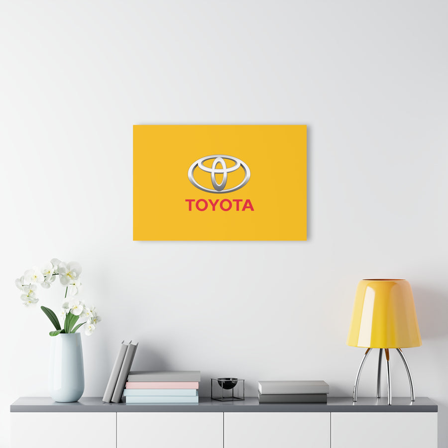 Yellow Toyota Acrylic Prints (French Cleat Hanging)™