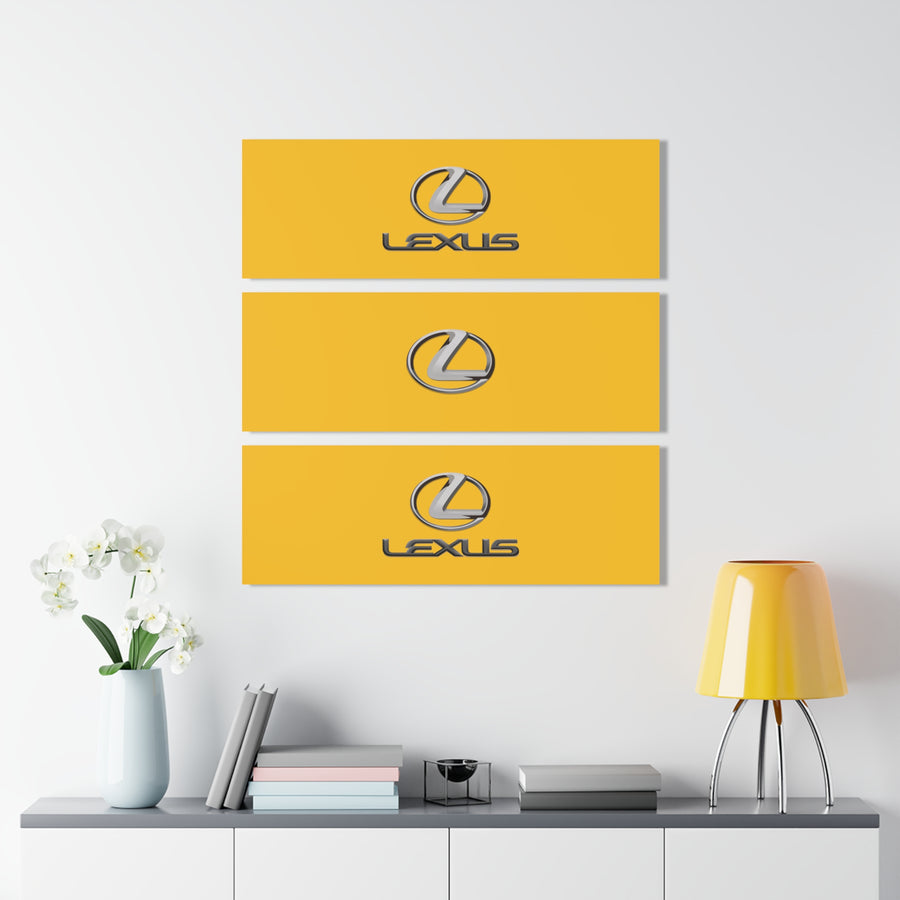 Yellow Lexus Acrylic Prints (Triptych)™