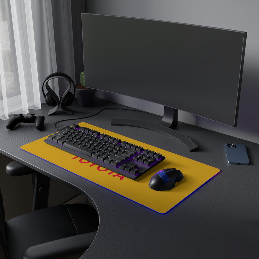 Yellow Toyota LED Gaming Mouse Pad™