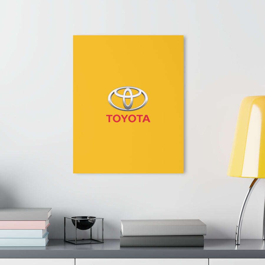 Yellow Toyota Acrylic Prints (French Cleat Hanging)™