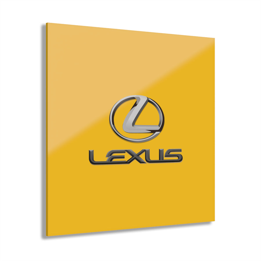 Yellow Lexus Acrylic Prints (French Cleat Hanging)™