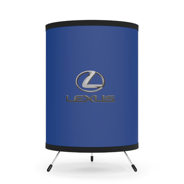 Dark Blue Lexus Tripod Lamp with High-Res Printed Shade, US\CA plug™