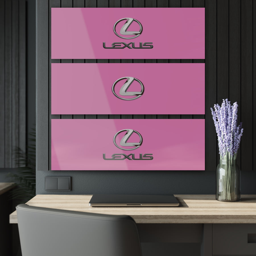 Pink Lexus Acrylic Prints (Triptych)™