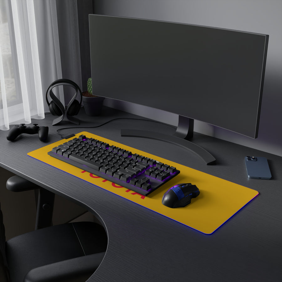 Yellow Toyota LED Gaming Mouse Pad™