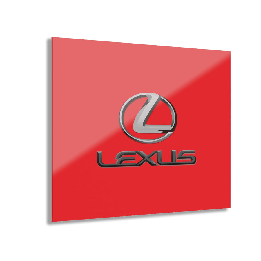 Red Lexus Acrylic Prints (French Cleat Hanging)™