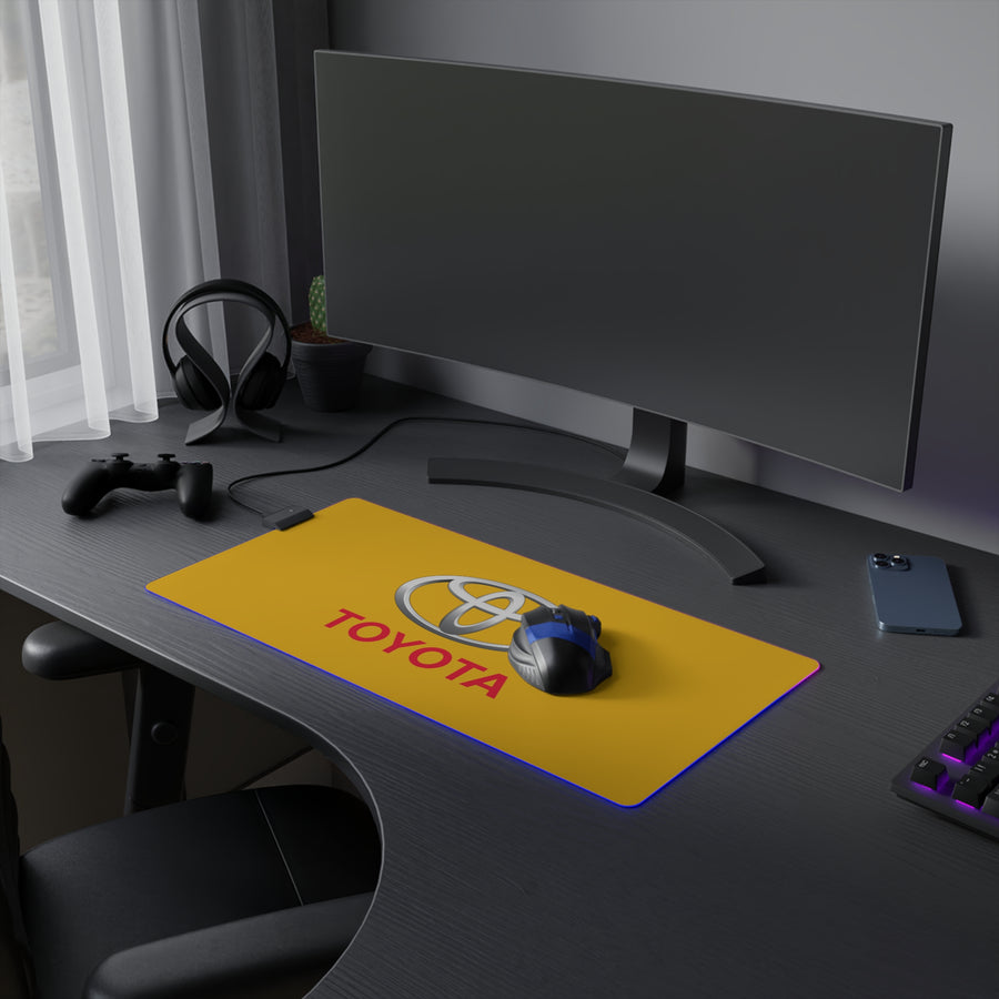 Yellow Toyota LED Gaming Mouse Pad™