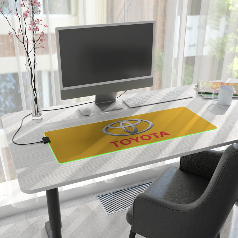 Yellow Toyota LED Gaming Mouse Pad™