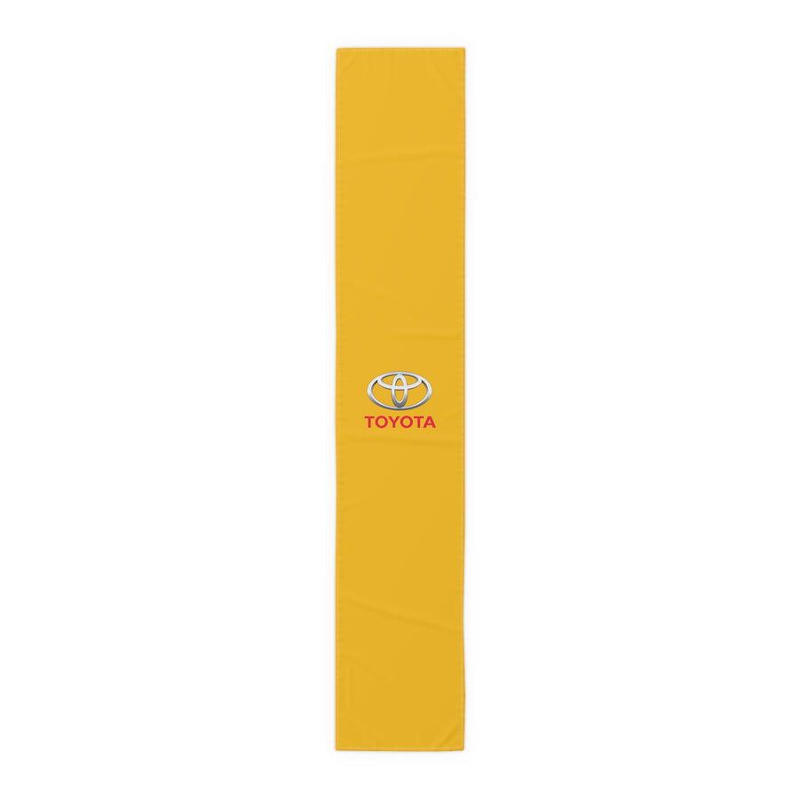 Yellow Toyota Table Runner (Cotton, Poly)™