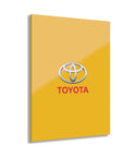 Yellow Toyota Acrylic Prints (French Cleat Hanging)™