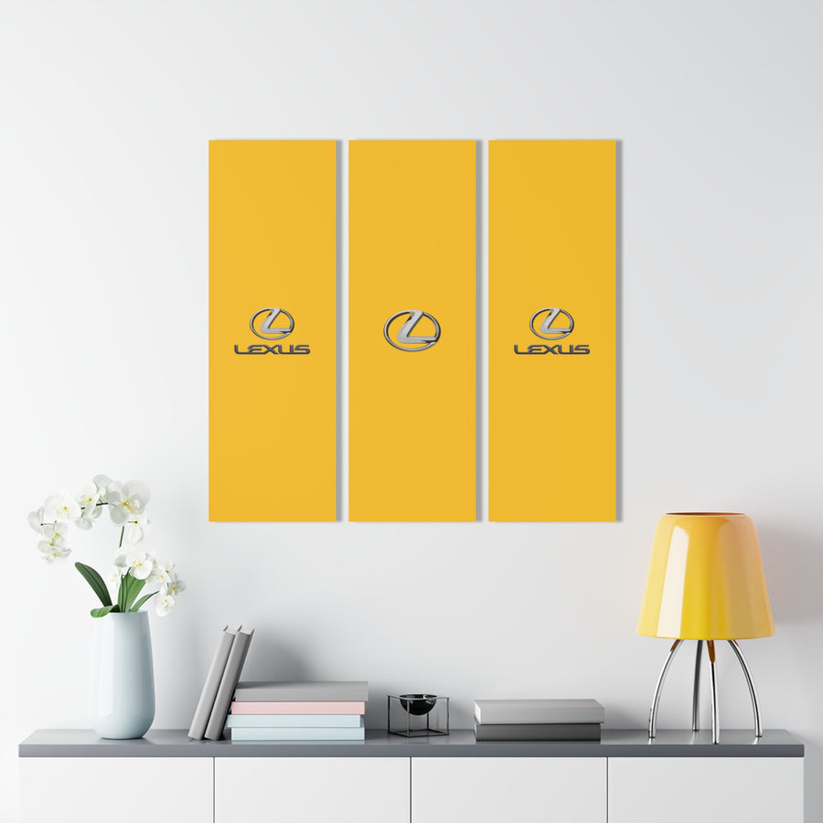 Yellow Lexus Acrylic Prints (Triptych)™