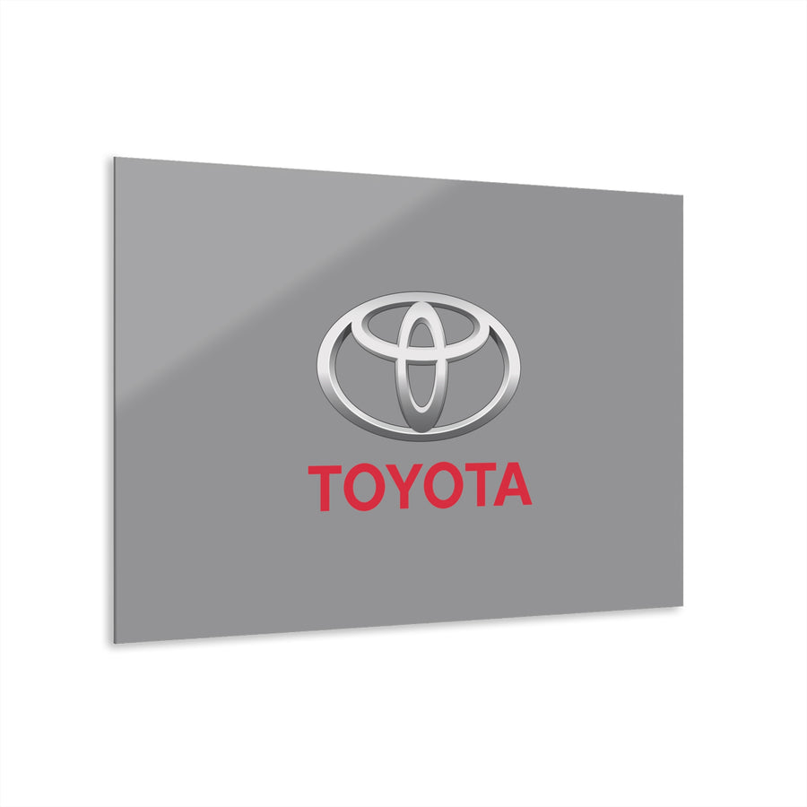 Grey Toyota Acrylic Prints (French Cleat Hanging)™