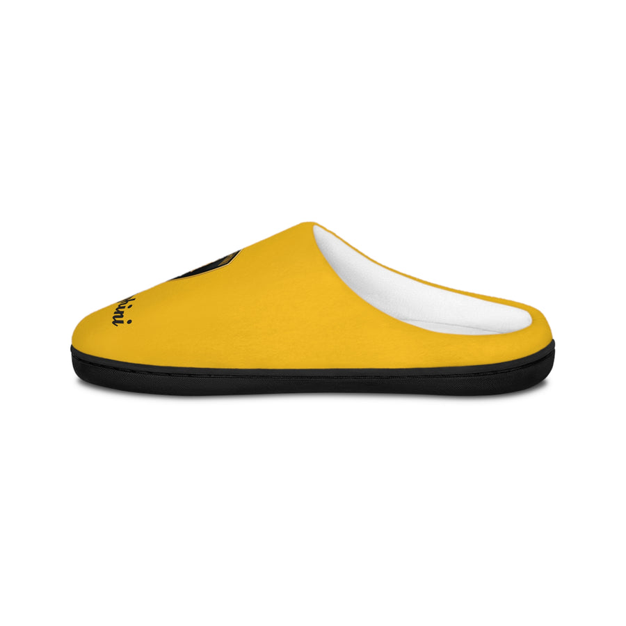 Unisex Yellow Lamborghini Indoor Slippers