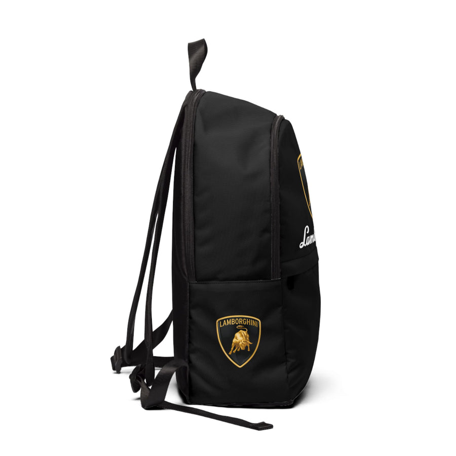 Unisex Black Lamborghini Backpack