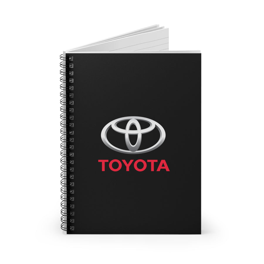 Black Toyota Spiral Notebook - Ruled Line™