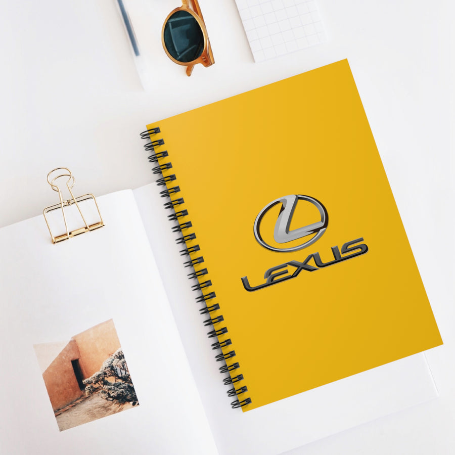 Yellow Lexus Spiral Notebook - Ruled Line™