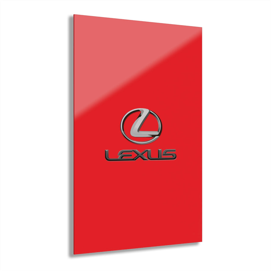 Red Lexus Acrylic Prints (French Cleat Hanging)™