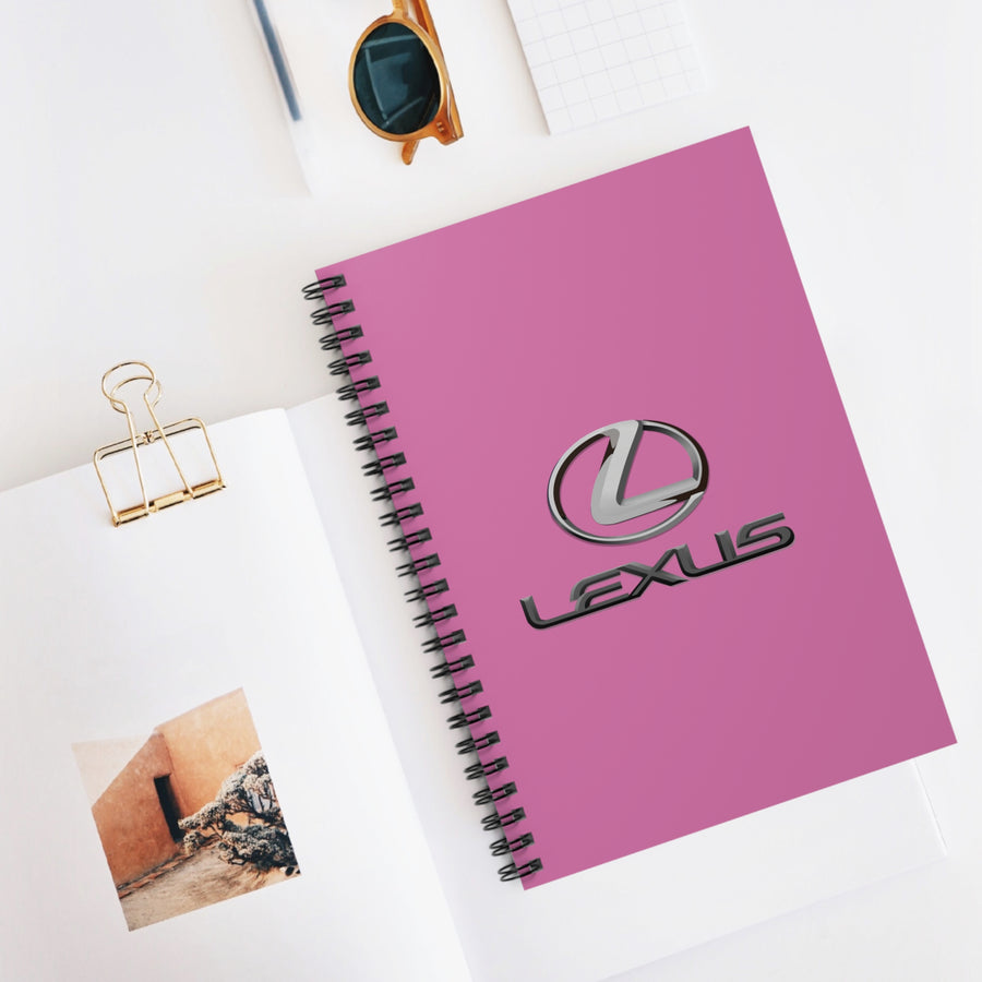 Light Pink Lexus Spiral Notebook - Ruled Line™