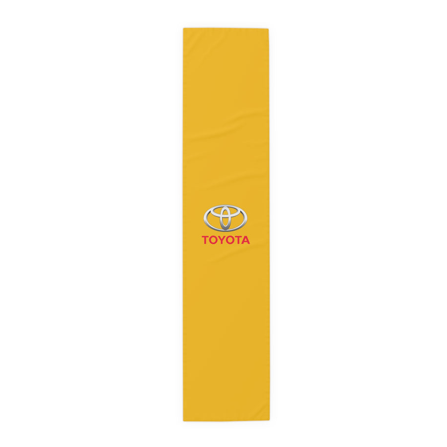 Yellow Toyota Table Runner (Cotton, Poly)™